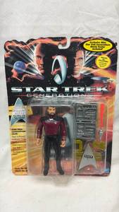 lot 207 image: Star Trek Generations Lieutenant Commander William Riker Action Figure by Playmates
