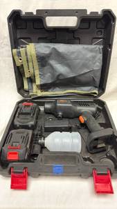 lot 219 image: Cordless Pressure Washer Kit��Handheld Gun, Foam Bottle, Charger, and 2 Batteries w Carrying Case