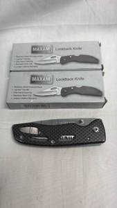lot 228 image: Maxam Lockback Knives & Winchester Folding Knife Set