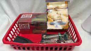 lot 257 image: Grill Greats Ceramic Briquettes 45-Pack with Hi Mountain Jerky Cure & Seasoning Sweet & Spicy Kit and Marinade Injection Set