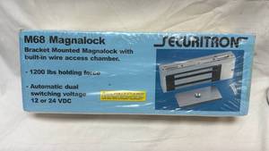 lot 46 image: Securitron M68 Magnalock Bracket Mounted Electromagnetic Lock