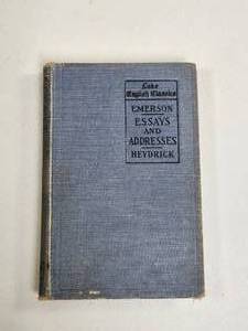 lot 98 image: Emerson Essays and Addresses - Lake English Classics, Edited by Heydrick 1907
