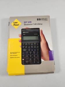 lot 132 image: HP 10B Hewlett Packard Business Calculator with Original Box New