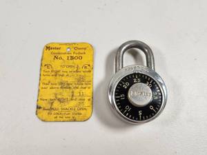 lot 149 image: Master Lock No. 1500 Champ Combination Padlock with Original Tag