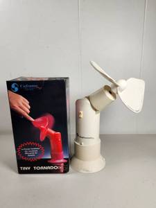 lot 168 image: Caframo Tiny Tornado Battery-Operated Portable Fan with Box