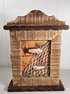 lot 172 image: Kirklands Nautical Fish Wood Key Cabinet