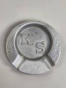 lot 193 image: Aluminum Monogrammed KS Ashtray