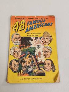 lot 203 image: Highlights From the Lives of 48 Famous Americans - J.C. Penney Promotional Comic Book 1947