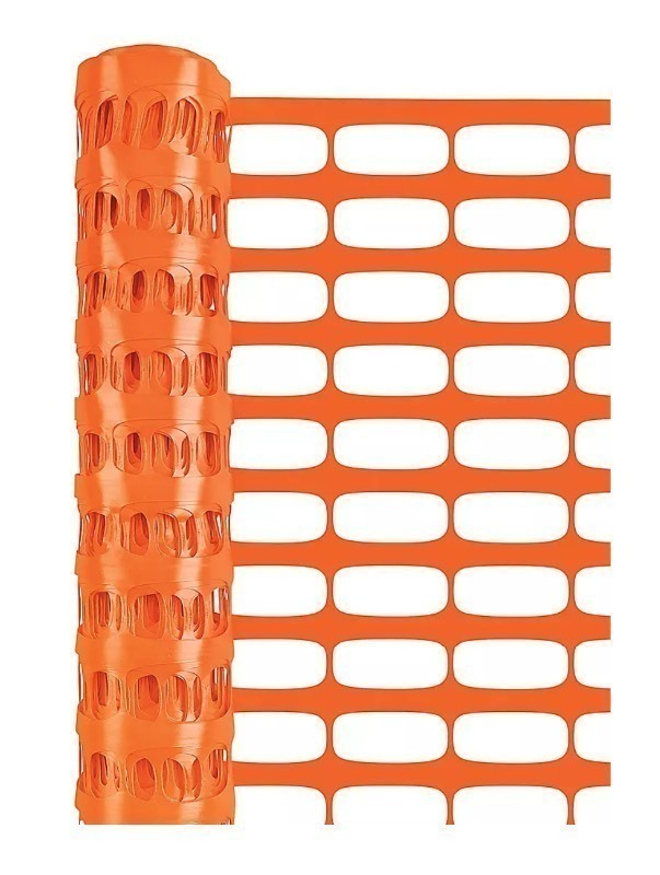 lot 241 image: YardGuard Orange Plastic Fence 48 x 50 - Professional Quality