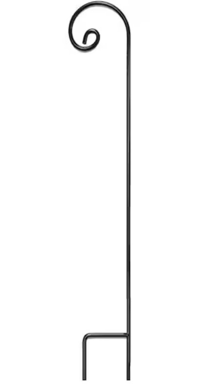 lot 50 image: 92 in. Steel Shepherd Hook Curled (1-Pack)