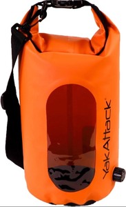 lot 16 image: YakAttack 5L Roll-Top Waterproof Dry Bag W Air Valve Compact Storage Org