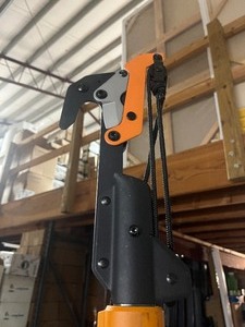 lot 197 image: 1 in. Cut Capacity Steel Blade Fiberglass Handled 12 ft. Tree Pruner - No saw blade included