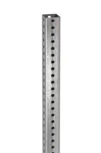 lot 145 image: Utility Post, Square, 8 ft. x 1.5 x 1.6, Steel, Silver, Sign Post Finish Galvanized