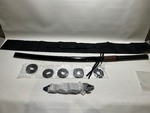 Katana Sword - High Toughness Polypropylene Blade, Performing & Training, - Carry Bag & Display