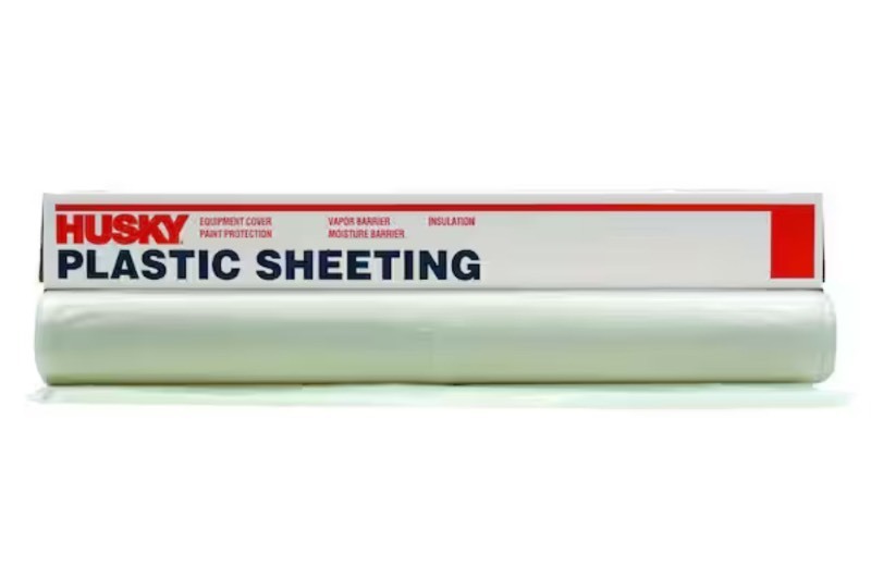 lot 74 image: 12 ft. x 100 ft. Clear 3 mil Plastic Sheeting
