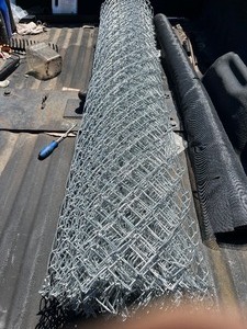 lot 35 image: 6 ft. x 30 ft. Galvanized Steel Chain Link Fabric