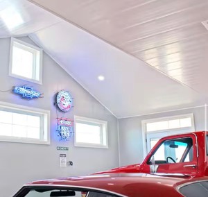 lot 14 image: 8 ft. Trusscore Wall&CeilingBoard Panel  8-Pack Retails $299