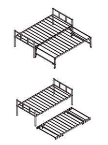 lot 32 image: Vevor Metal DAYBEDS YJX-BF-004 - 2 Possible Orientations