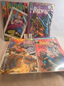 lot 1002 image: DC Batman Comic Book Lot - Including KnightsEnd and Sword of Azrael - 4 ct