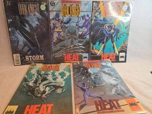 lot 1017 image: Batman Legends of the Dark Knight DC Comics Lot - Heat Parts 1-4 &amp Storm - 5 ct