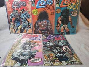 lot 1024 image: DC Comics Lobo Collection - Lobos Back Complete Miniseries &amp Annual - 5 ct