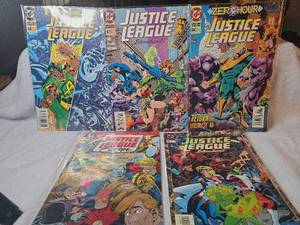 lot 1032 image: DC Justice League International Comic Book Lot - Issues #66, #67, #68, Europe Annual #1 & More
