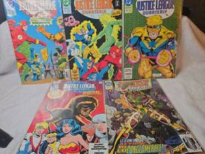 lot 1034 image: DC Justice League Quarterly Comics Lot - Issues #8, #9, #10, #11, #12