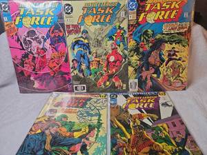 lot 1036 image: DC Comics Justice League Task Force Issues #2-6 Comic Book Lot
