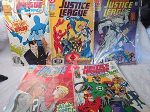 lot 1045 image: DC Comics Justice League Europe Issues #36-40 Comic Book Lot
