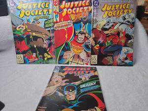 lot 1048 image: DC Comics Justice Society of America #1, #4, #5, #6 Comic Book Lot