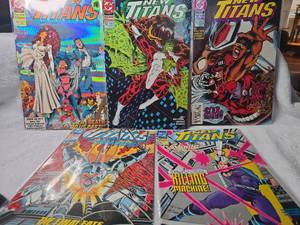 lot 1054 image: DC Comics The New Titans Issues #100-105 Comic Book Lot