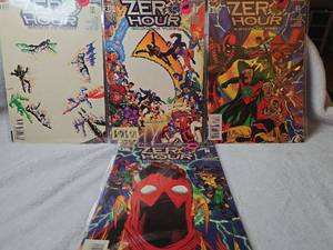 lot 1063 image: DC Comics Zero Hour Crisis in Time Complete Set Issues 1-4
