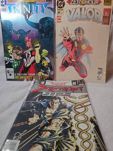 lot 1064 image: DC Comics Lot Trinity #1, Valor #23 Zero Hour, and Xombi #0