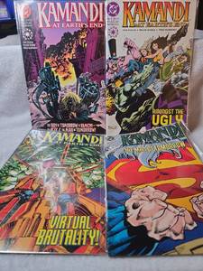 lot 1065 image: Kamandi At Earths End DC Elseworlds Comic Book Lot Issues #1, #2, #4, #6