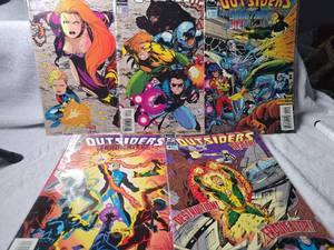 lot 1073 image: DC Outsiders Comic Book Lot Issues #1-4 (1993-1994)