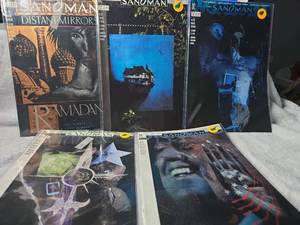 lot 1083 image: DC Vertigo Sandman Comic Book Lot #50, #51, #52, #53 by Neil Gaiman