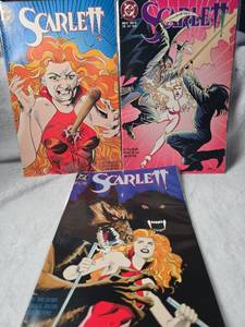 lot 1087 image: DC Comics Scarlett Issues #3, #5, and #6 Comic Book Lot