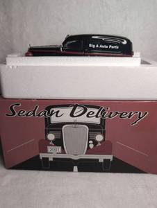 lot 3107 image: 1935 Ford Sedan Delivery Big A Auto Parts Die-Cast Model Car