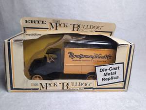 lot 4000 image: ERTL 1926 Mack Bulldog Montgomery Ward Delivery Van Die-Cast Metal Bank 138 Scale