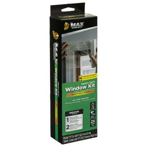 lot 20856 image: Duck Max Strength 84 in. x 120 in. Rolled Window Insulation Kit  Fits Patio DoorXL Window
