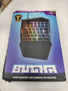 lot 20906 image: Bugna One Handed LED Gaming Keyboard