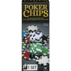 lot 20907 image: 100-Piece Poker Chip Set for ages 10 and up