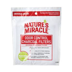 lot 35918 image: Nature s Miracle Odor Control Charcoal Universal Replacement Filters  2 count (5 Packs)
