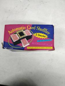 lot 35938 image: 2-deck automatic card shuffler
