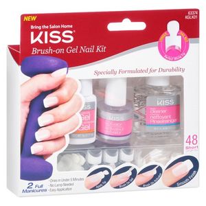 lot 35990 image: KISS Brush On Gel Nail Kit KGLK01 1 Pack