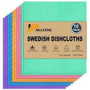 lot 20893 image: MoLkene Swedish Dishcloth - 10 Pack
