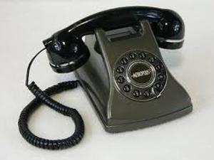 lot 20905 image: Metropolis Retro Rotary Style Push Button Telephone Desktop Phone Conair Sw2504