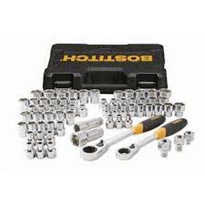 lot 20916 image: BOSTITCH BTMT72287, 65-Piece Pass Thru Socket Wrench & Set, 65 Piece