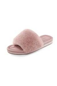 lot 35957 image: Dream Pairs pink faux fur slide slippers 5.5-6