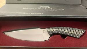 lot 20 image: SkinMaster Pro S9X Fixed Blade Knife with Sheath �� 5.7 Full Tang Drop Point D2 Steel Blade with Black Rose Wood Handle, 10.5 inches Total Length - Field Skinning Knife for Men, Ideal for Hunting, Camping, Outdoor, and Gift